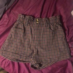Plaid American eagle shorts